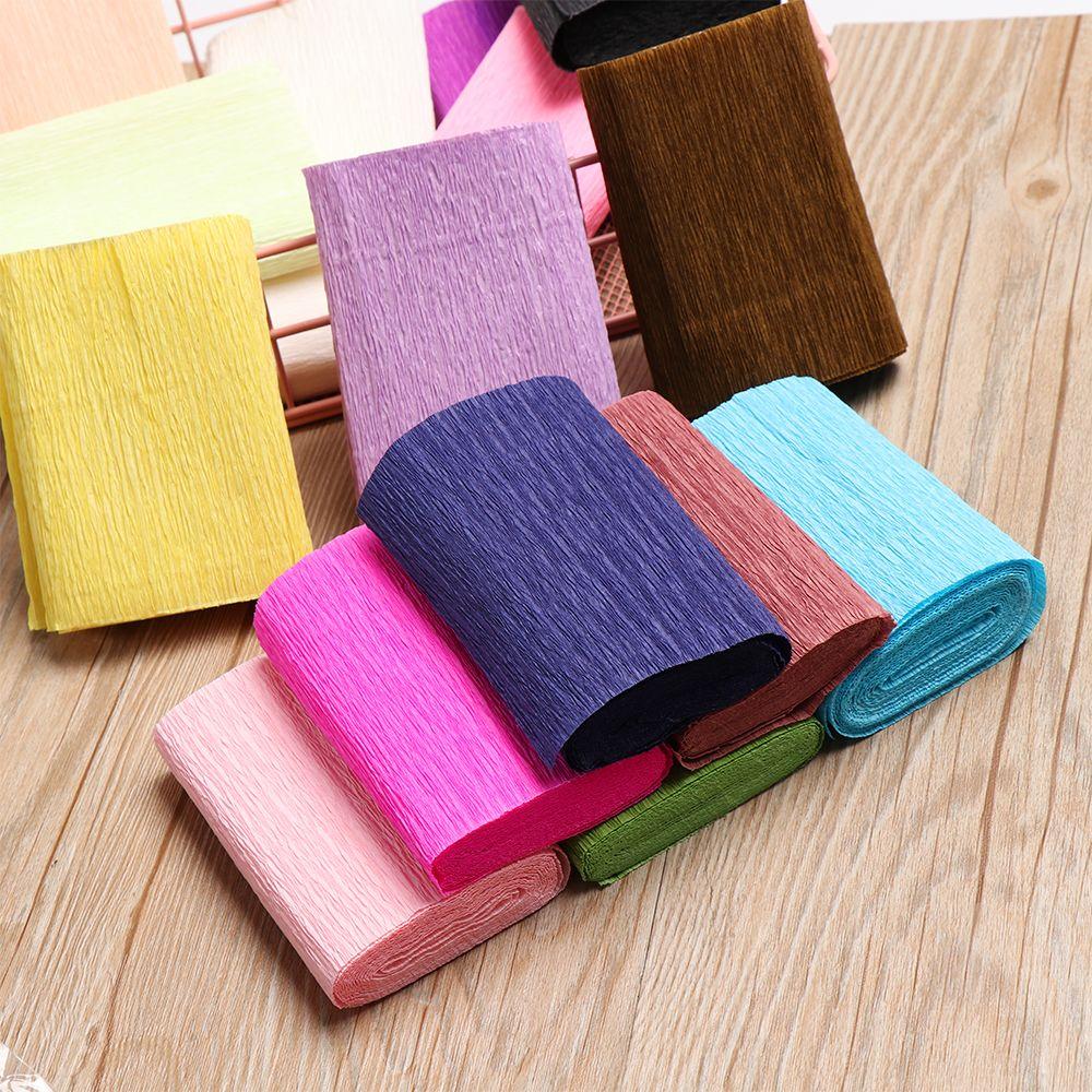 Packing Gifts Wedding Party Decoration Crepe Paper Wrapping Supplies Origami Crinkled Roll