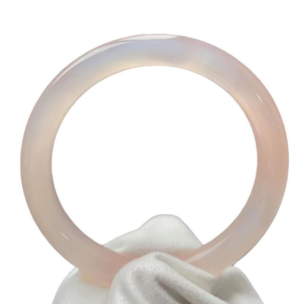 Translucent Pink Lotus Root Jade Bracelet for Women