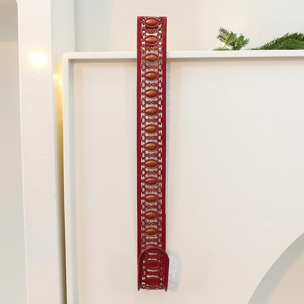 Železný háček na vánoční věnec, Vánoční závěs na dveře, Vánoční dekorace háček na věnec