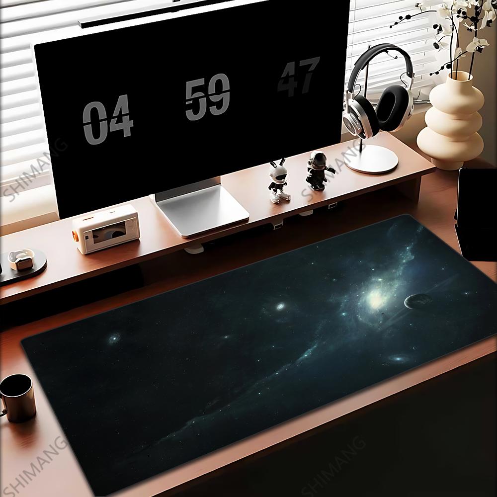 Maus Teppich Mauspads Gamer Galaxie Tastaturmatte Pads Gaming Schreibtischschutz Laptops Großes Mauspads Cartoon XXL Schreibtischmatten Matten Niedlich