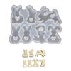 Silicone Candle Making Moulds Easter Rabbit Mold Hand-Making Supplies Silicone Texture for Craft and Home Decorations