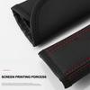 High Quality Car Seat Belt Protection Shoulder Pad Cover for Volkswagen MK7 Logo Top leather automotive Protection accessory
