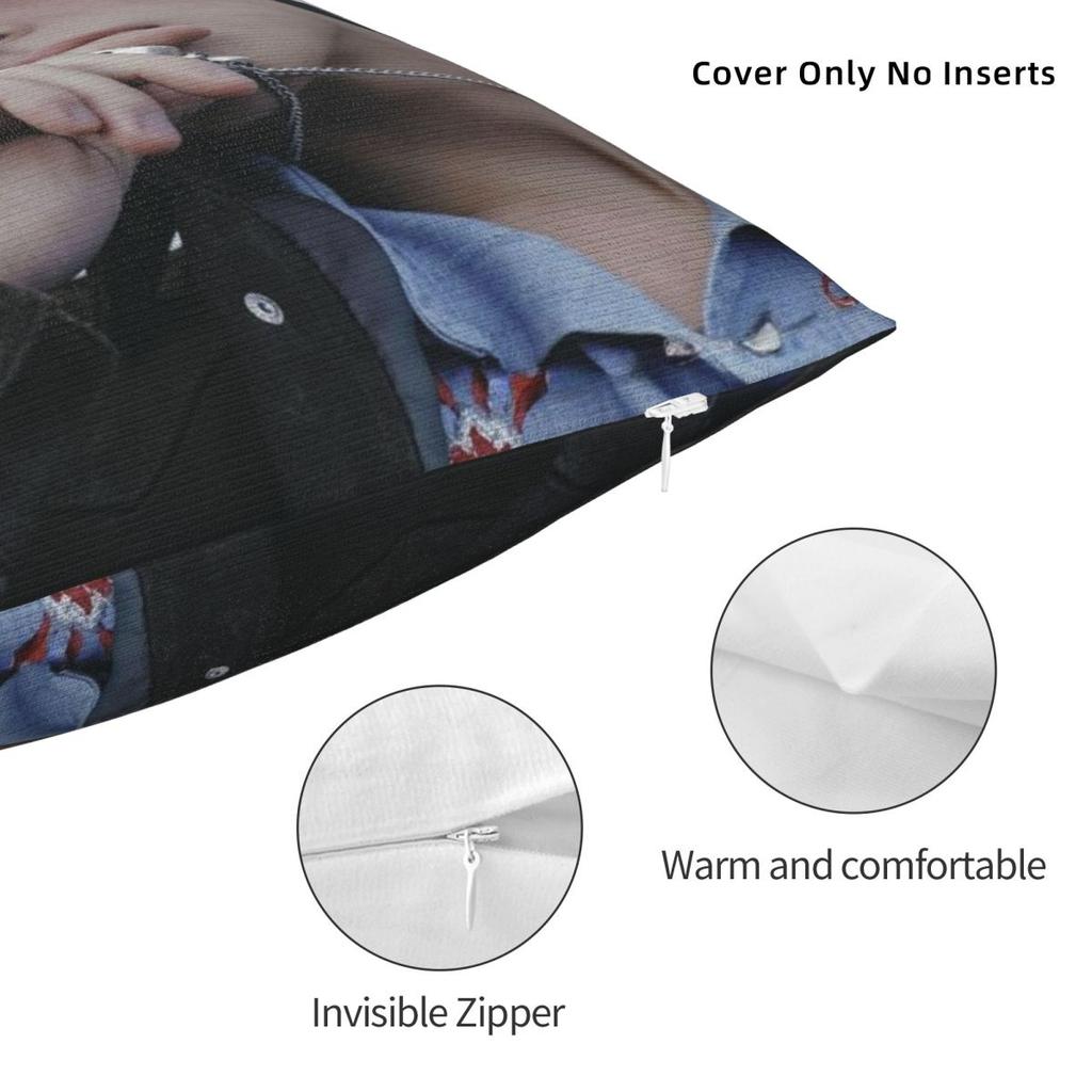 Federa Cuscino Regalo Fan Park Ji Hoon Stampa Merch Copricuscino Federe Cuscino Arredamento Casa con Zip Multitaglia