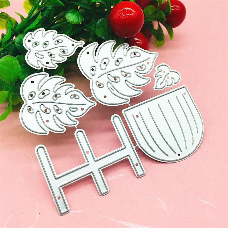 

Лист растения и дизайн забора, стильный металлический трафарет, сделай сам, скрапбукинг, тиснение, трафарет, бумага, шаблон для альбома серебряный