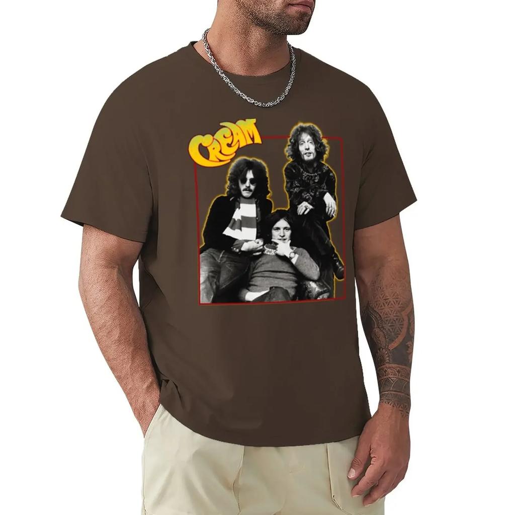 ClaptonThe Cream T-Shirt plain oversized t shirts for graphic tees anime black t-shirts for