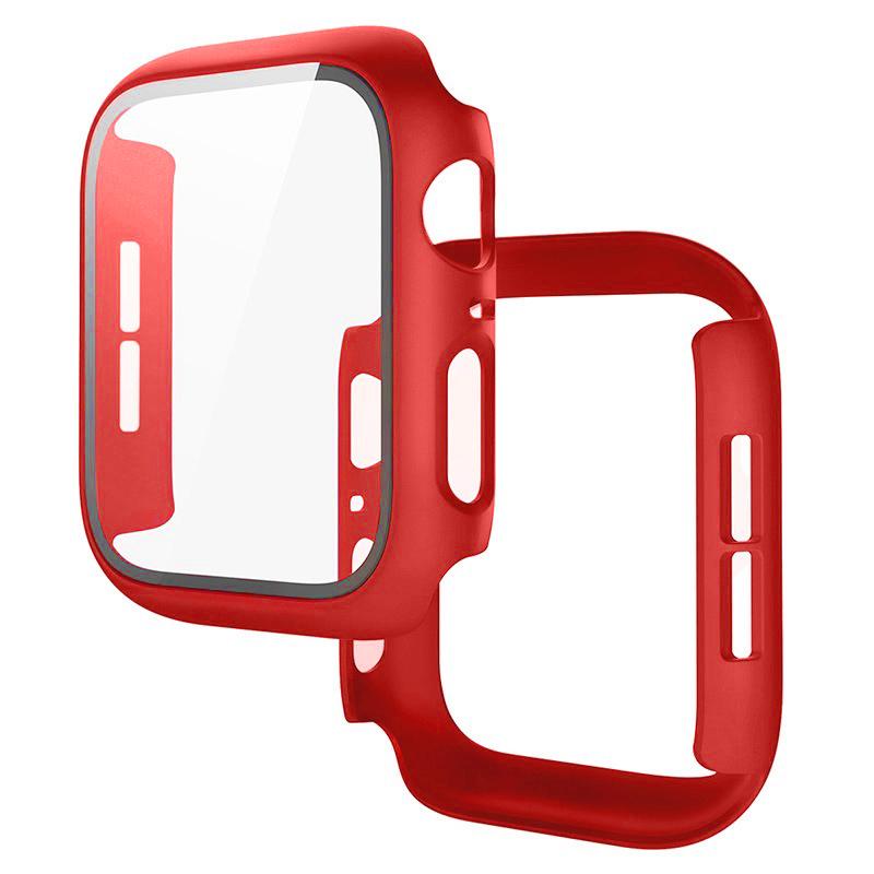 PC Case+Tempered Screen Protector For Apple Watch Ultra 3-1 11 10 46/42mm Integrated Hard Shell iWatch 9 8 7 6 5 4 SE 45mm 44mm