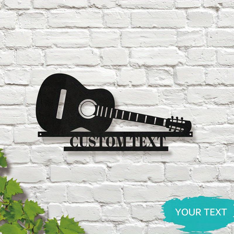 

Custom Guitar Metal Wall Art Personalised Player Name Gift for Husband Boyfriend Guitarist Music Decor