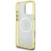 Guess Iml Metal Glitter 4G Circle Triangle Case for iPhone 16 Pro Brown