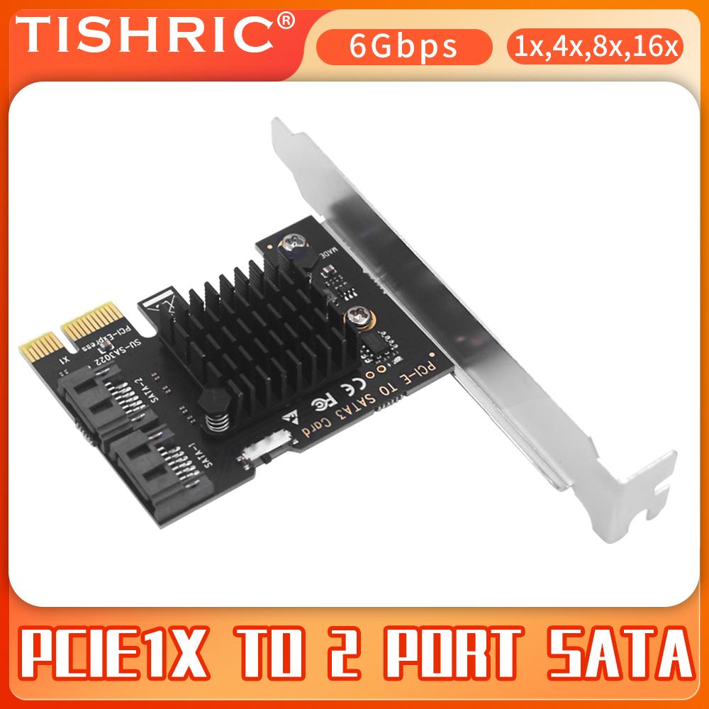 PCIE Sata 1X To 2/6/10/16 Ports SATA3.0 PCI-E Expansion Card Adapter PCI Express Multiplier PCIE3.0 Sata Controller Add On Cards