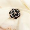Fashion Enamel Elegant Pin Pearl Alloy Coat Brooch Rose Flower Brooch