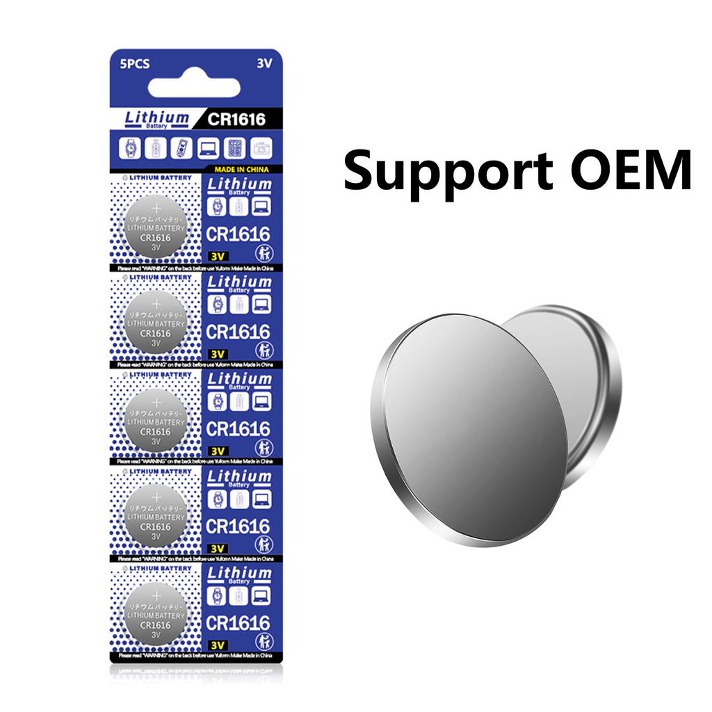 5pcs CR1616 Button Cell Batteries 3V DL1616/ECR1616 Coin Cell Battery for Watch Remote Controls Calculators and More