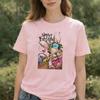 Happy Easter Tshirt Bunny With Floral Crown Egg Basket Graphic Artistic Aesthetic Breathable Casual Festive Outfits For Spring