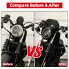 Motorcycle 5 3/4" Headlight Fairing Retro Front Light Mask Cowl For Harley Dyna Street Bob Sportster XL 883 1200 1986-Up Parts