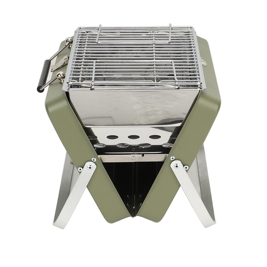 Przenośny grill na węgiel drzewny Składany grill na notebooka na kemping Gotowanie na świeżym powietrzu Piknik na podwórku