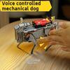 Voice Control Mechanical Dog STEM Kit DIY Wooden Science Toy Educational Building Project for Kids Classroom Learning Tool
