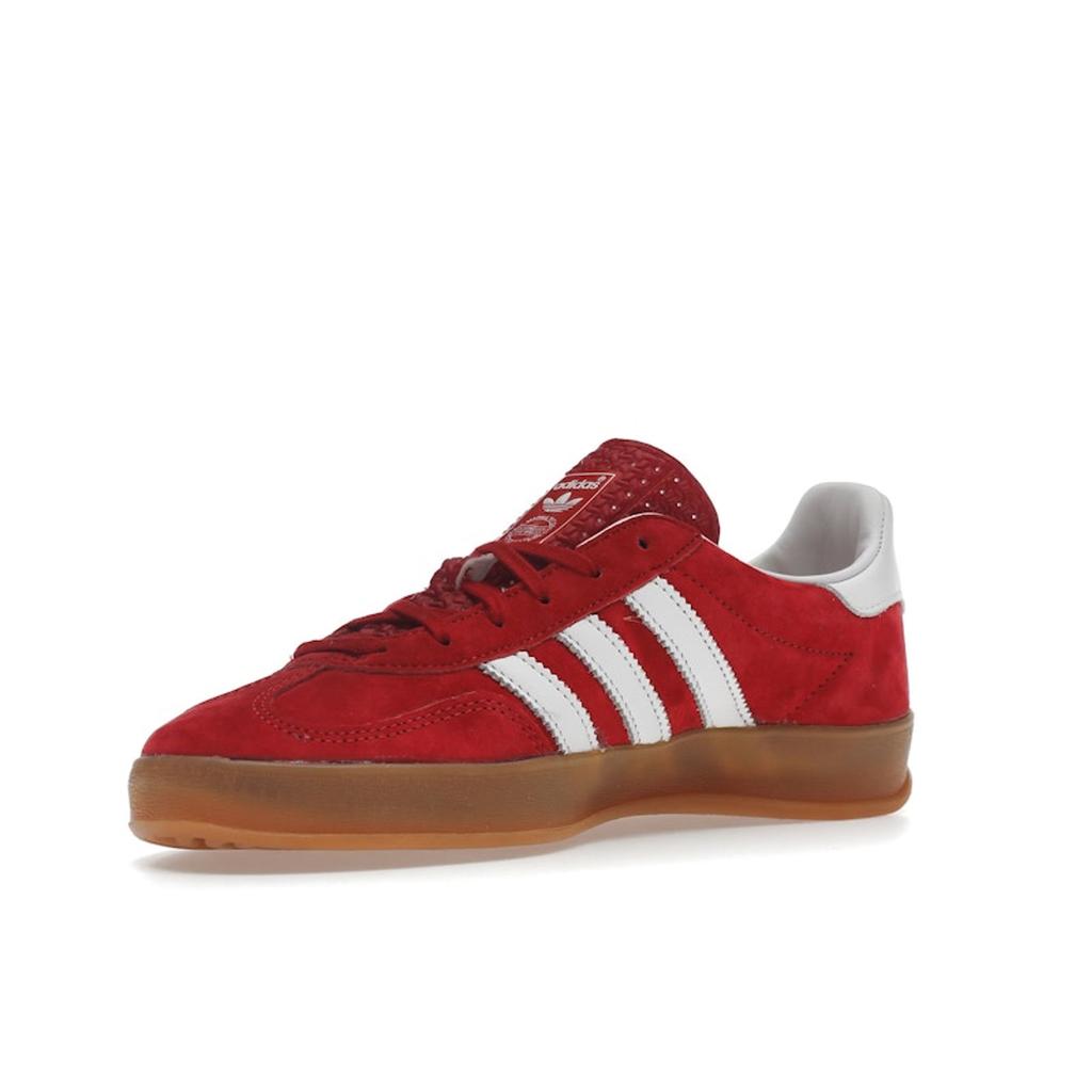 Adidas Gazelle Indoor Scarlet Gum Herren Sneaker Rot Wolkenweiß H06261