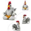 62KD Resins Rooster Decors Calming Meditations Gift For Home Office Desktop Decors