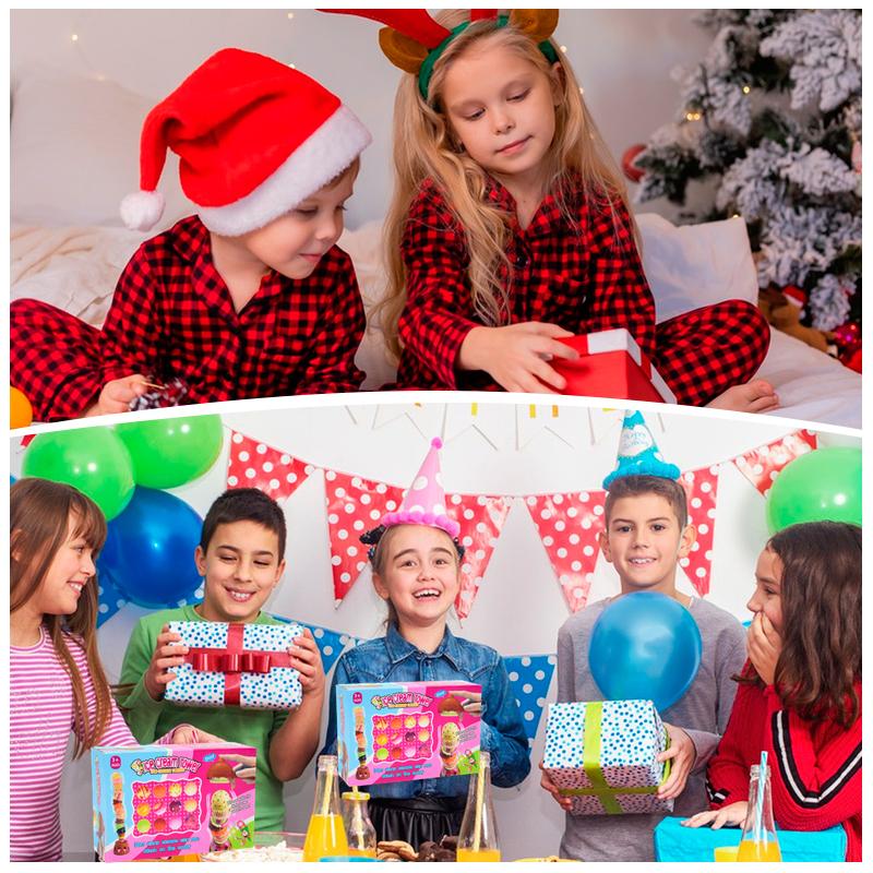 Children's Ice Cream Stacking Games Simulated Food Stack Up Play Kids Kitchen Pretend Play Toy Educational Toys For Gift Box