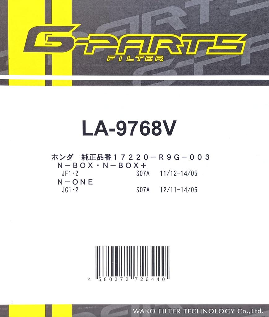 Auto Parts WAP Air Filter for and OEM Part G-PARTS/Wako N-BOX N-ONE (2011-) Number 17220-R9G-003 (Model Number LA-9768V)