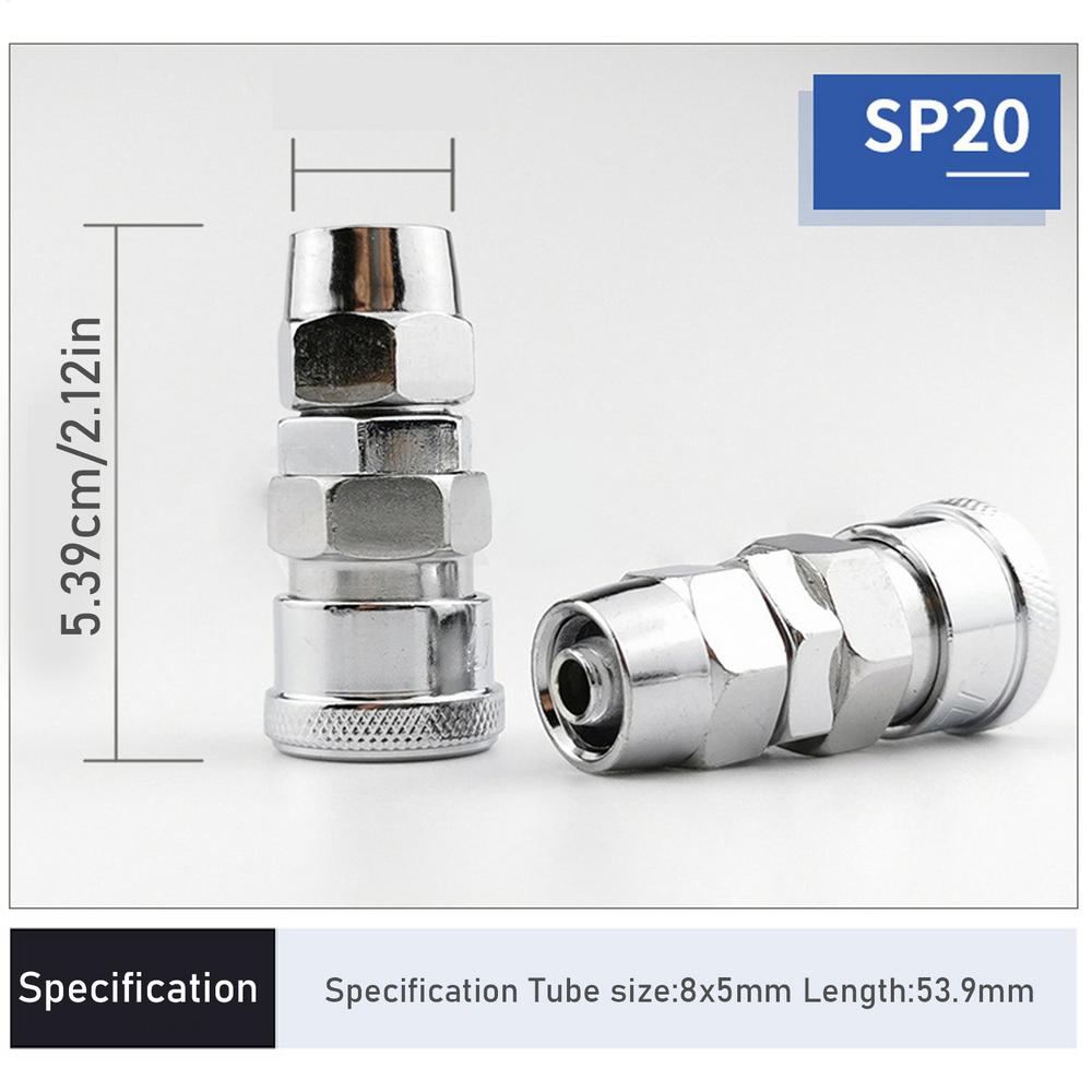 1PCS Air Compressor Hose Fittings Iron Pressure Resistance 1Mpa Pneumatic Air Tool Male and Female Plug Pneumatic Connector