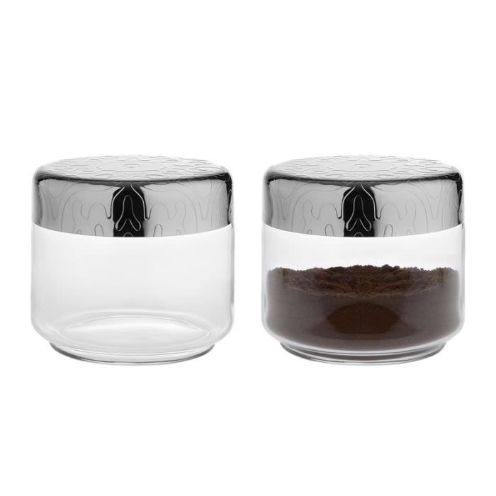 Pot hermétique - ALESSI - MW21-50 Dressed - Verre - Acier inoxydable - 50 cl