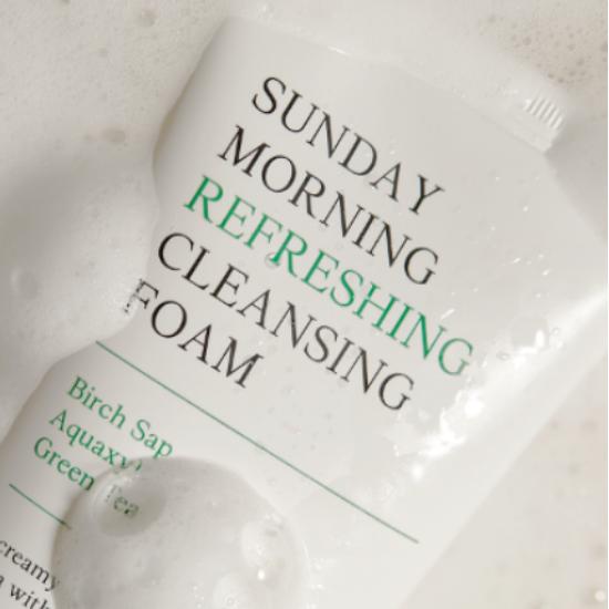 Sunday Morning Refreshing Cleansing Foam Gentle Hydrating Face Wash 120ml