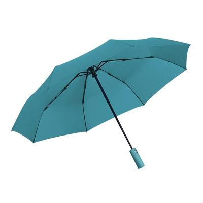 Automatic Umbrella Men's Women's Folding Weather Rain Dual-purpose Vinyl Simple Reinforced Three-fold Umbrella