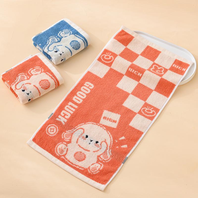 1 STK Håndkle Barnebomull A-klasse bomullsbomullshåndkle fortykket Absorberende Husholdningshåndkle Vask Ansiktshåndkle Absorberende håndklær til flerbruksbruk
