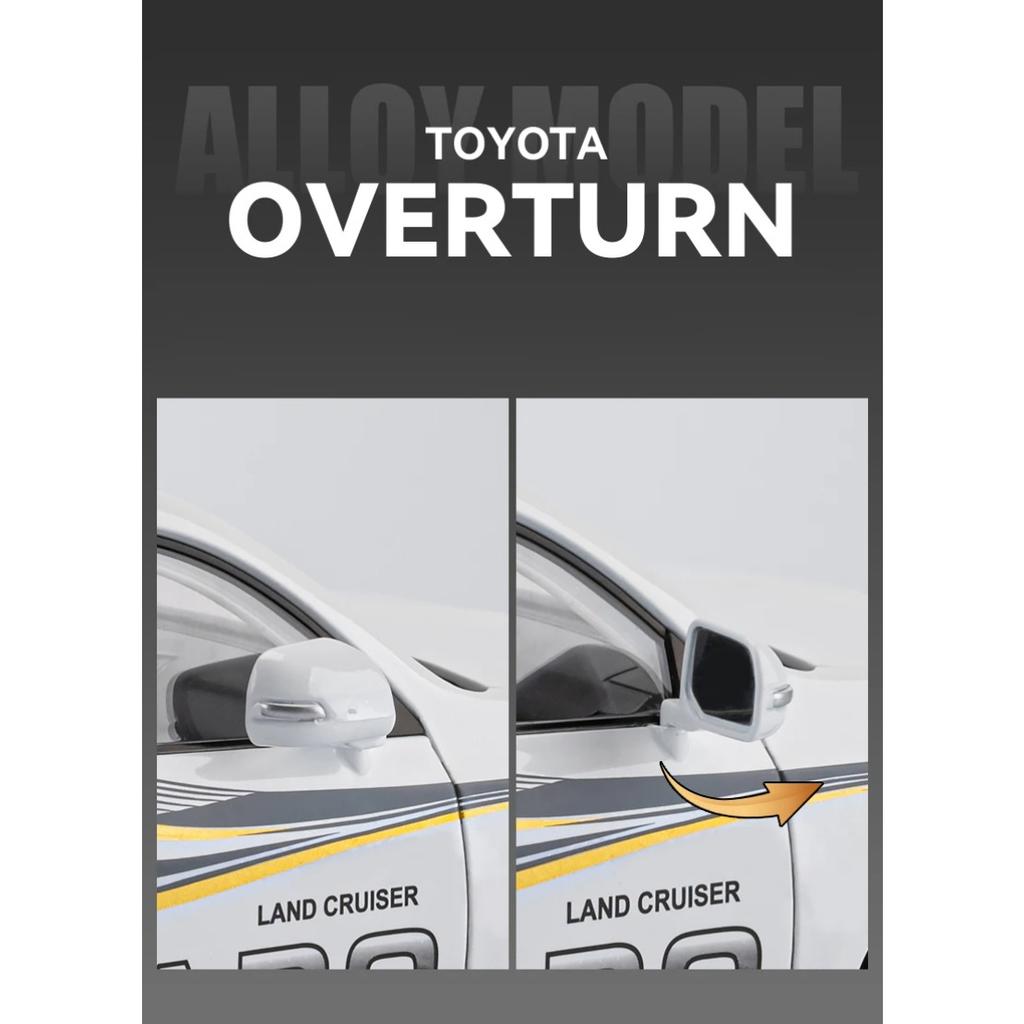 1/18 Toyota Prado Land Cruiser SUV Alloy Model Car Toy Diecasts Casting Sound and Light Car Toys for Children Vehicle