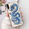 For Samsung Galaxy A90 5G Phone Case For Samsung A90 5G SM-A908B Elegant Floral Cat Painted Black Silicone Soft TPU Cases