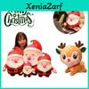 Çocuklar İçin Yumuşak Noel Baba Geyik Peluş Yastık Oyuncak Yılbaşı Hediyesi