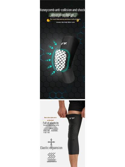 Manșoane Sport Tip Fagure cu Elasticitate în Patru Direcții: Genunchiere respirabile din Lycra pentru baschet, fotbal, protecție anti-coliziune