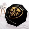 Leeds United logo pattern, automatic folding umbrella, portable and foldable design, 8 ribs, a Christmas or birthday gift.