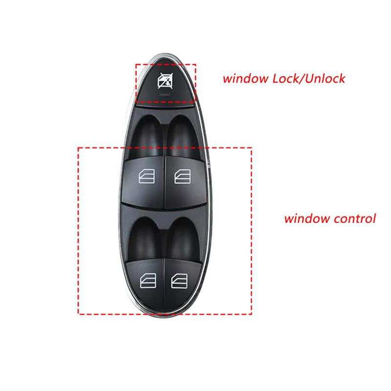Electric Power Master Window Switch Lifter Button Parts for Mercedes Benz E CLS Glass Lifter Parts Car Accessories 2118213679