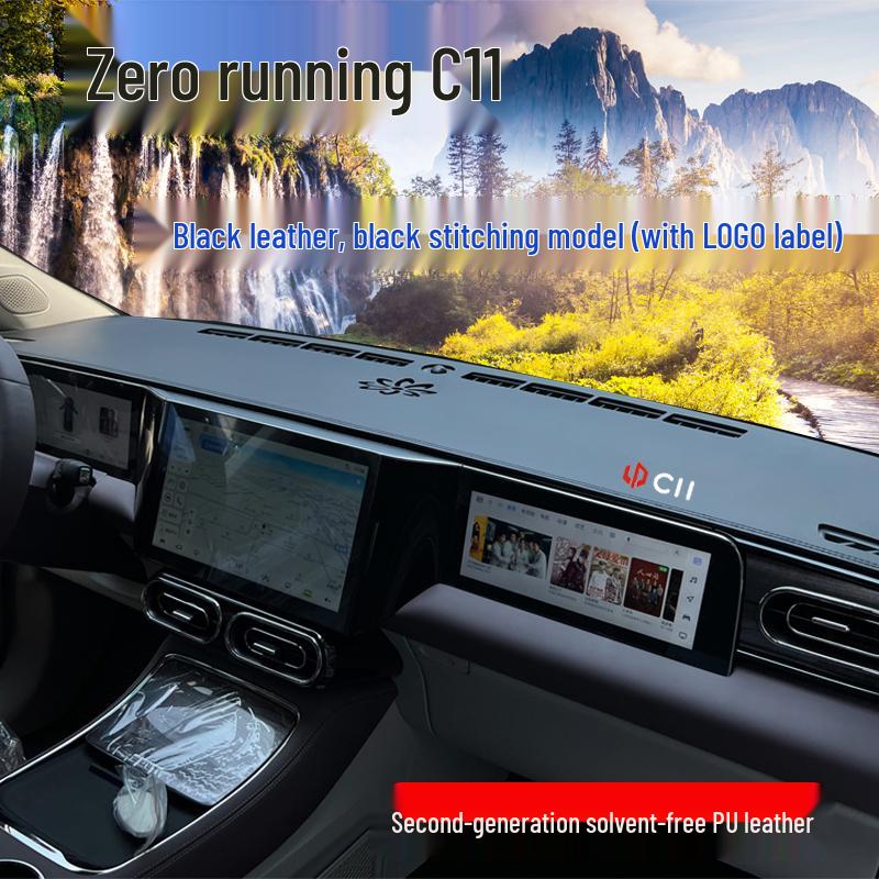 2023 Leapmotor C11 Gösterge Paneli ve Konsol Koruması için Süet Güneşlik Matı
