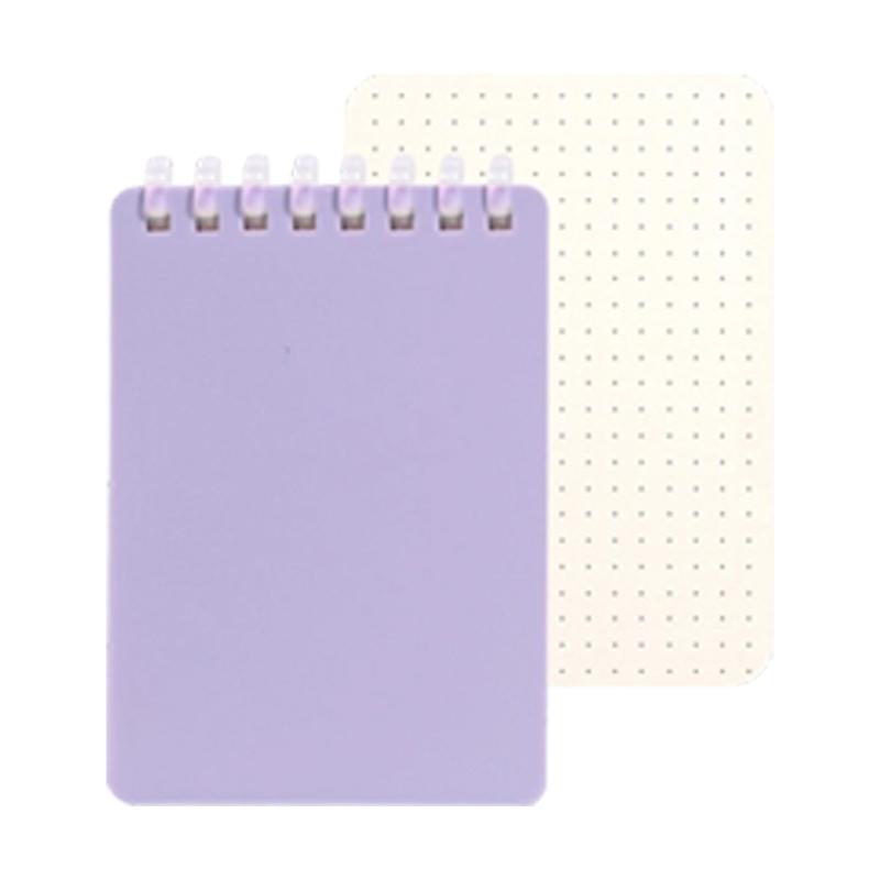 Pocket Size Notebook 128 Pages Soft Coil Binding Notebook Lined/Dotted/Gridded/Unruled for Daily Writing Note Taking