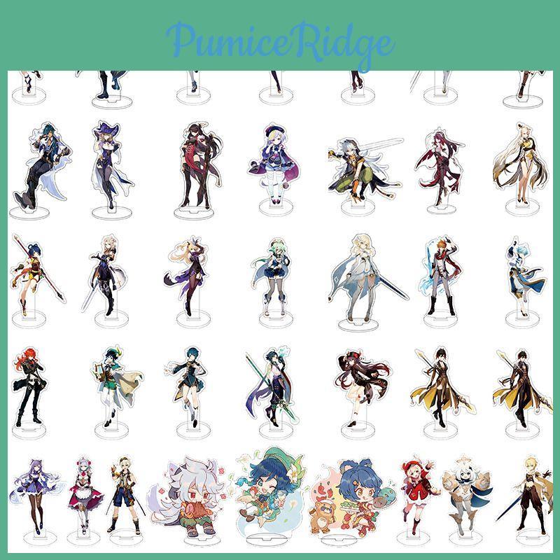 Intricate Genshin Impact Acrylic Figure Stand Featuring Icons Barbatos And Keqing