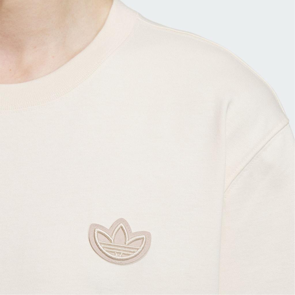 Adidas Originals Monogram Logo Print Crew Neck T-Shirt Men Tops White IN1030
