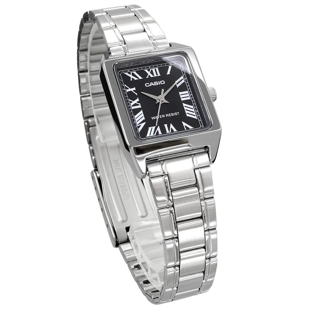 CASIO Standard Analog Ladies Watch Black Silver Metal Band Overseas Model [Casio] LTP-V007D-1B [Item]