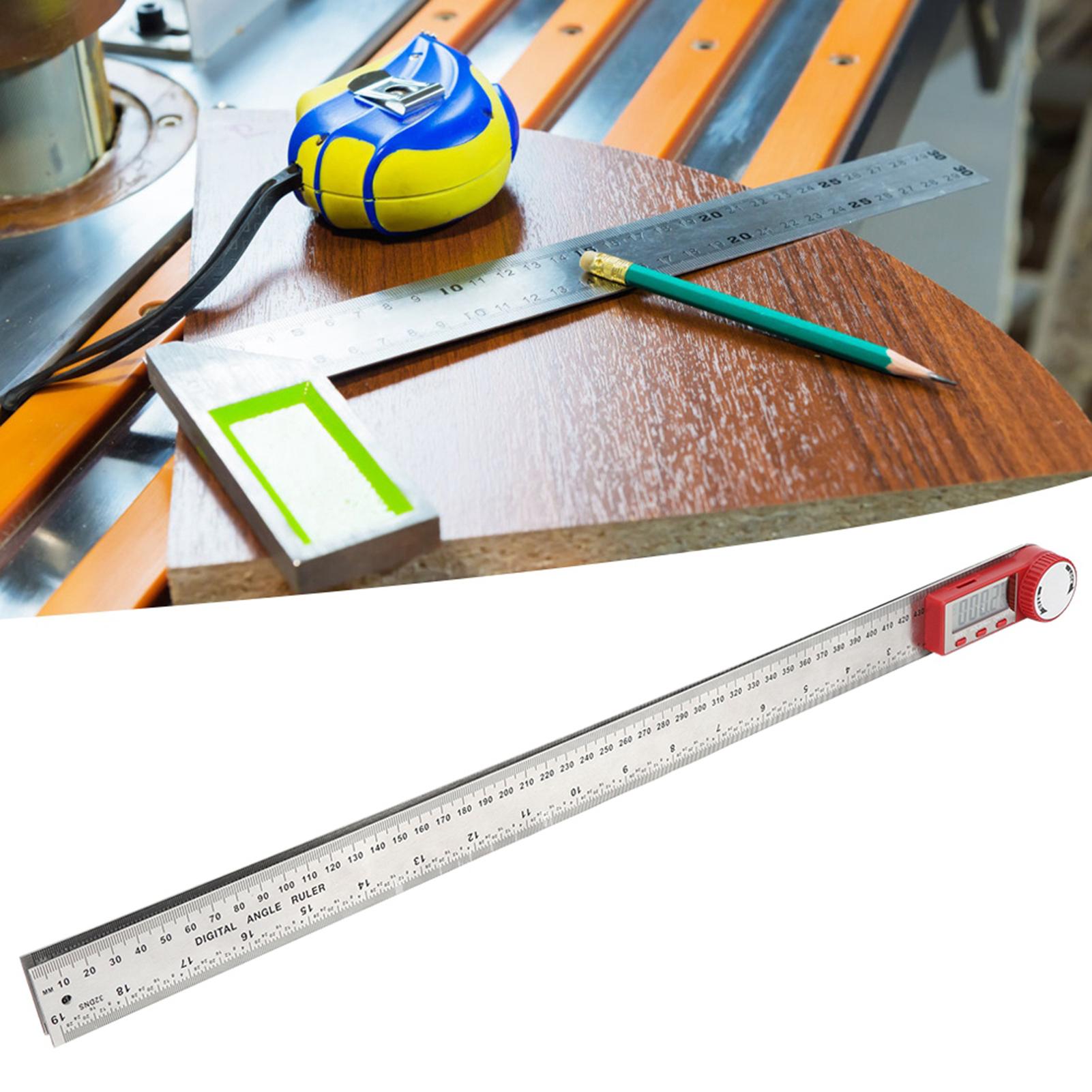 

Digital Ruler Stainless Steel Electronic Ruler 360 Degree Measuring Tool for Angle Length Measurement0 500mm