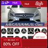 C200 E200 For Mercedes Benz Chrome Silver LED Mirror Emblems Style Front Grilled Star Emblems For Mercedes Benz A/B/C/E/S/R/ML/S