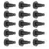 15pcs Screw Snooker Pool Cue Cover Hard Sharp Teeth Tail Plug Protective Cap  Snooker Equipment