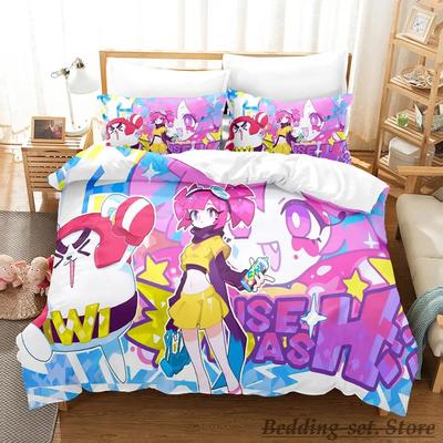 Muse Dash Bettwäsche-Set Einzelbett Twin Full Queen King Size Bettset Erwachsene Kind Schlafzimmer Bettdeckenbezug-Sets Anime Bettwäsche-Set Bett