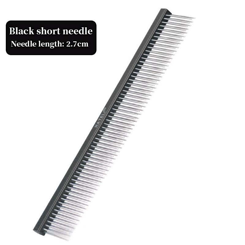Dog Grooming 2 Row Comb Groomer Cat Stainless Steel Groomer Pets Combs Hairbrush Dog Grooming Combs Dog Hair Care Styling Comb