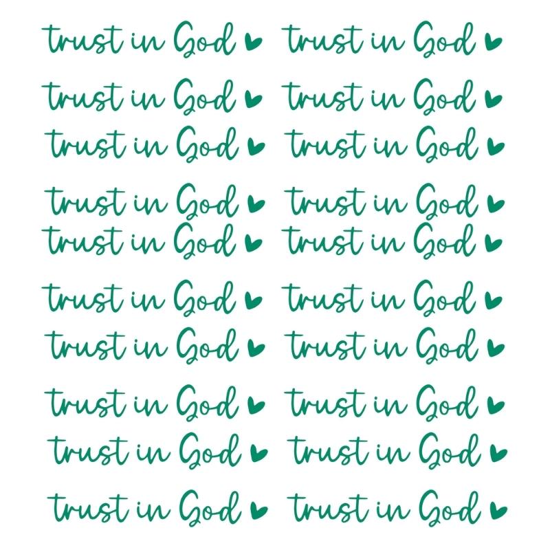 20PCS Driving with Devotion Inspirational Decals Trust in God Mirror Stickers Trust in God Rearviews Decals for Car