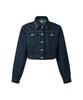 Anotheryouth Crop Padded Denim Jacket - Indigo