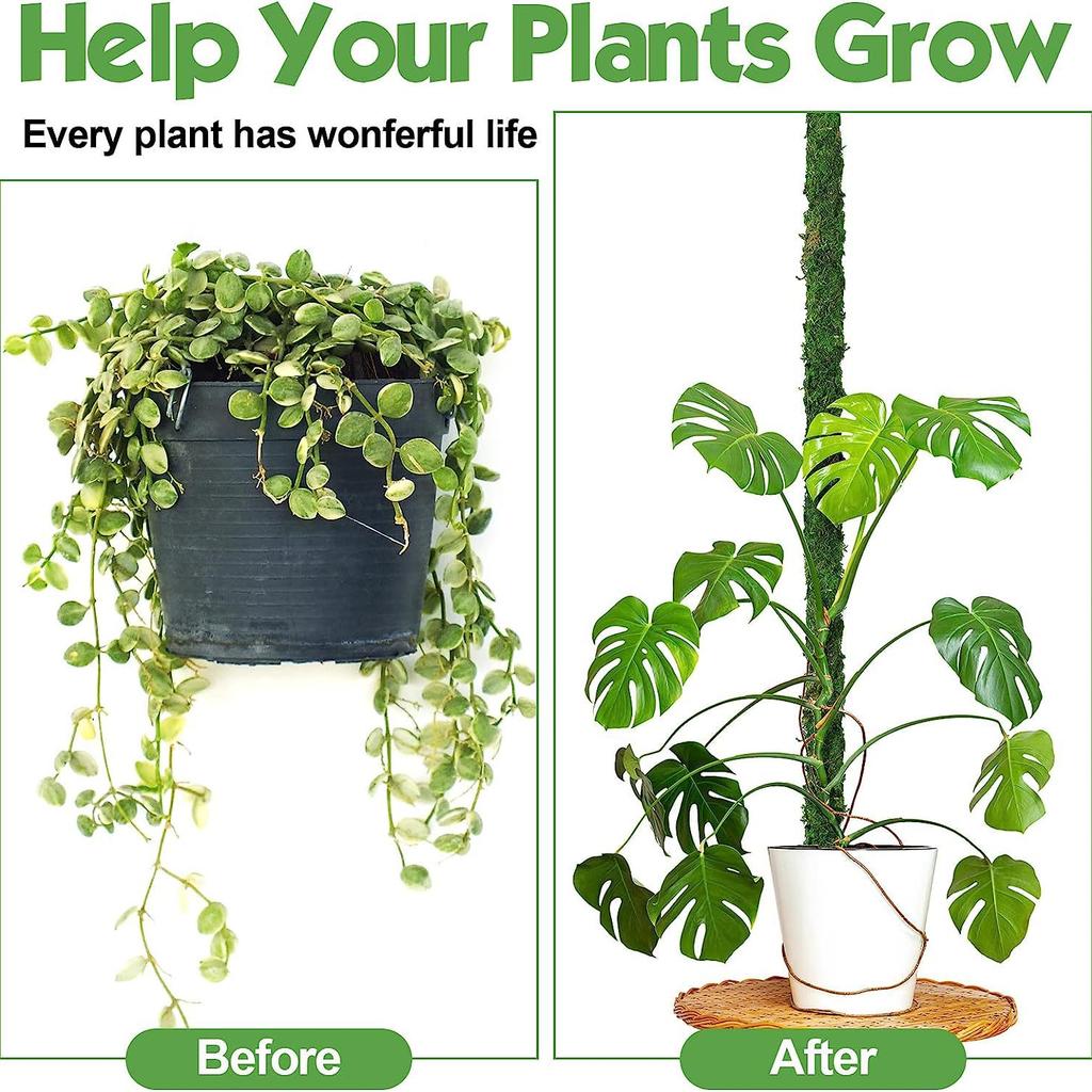 1pc Bendable Moss Pole for Plants Monstera Moss Poles for Climbing Plants Plant Stakes for Indoor, Monstera Plant Support
