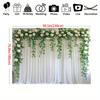 Elegant White Sheer Background Screen with "perfect Visuals" for Weddings, Parties, and Birthdays