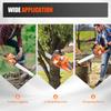 72CC Gas Chainsaw 3.9KW 24 inch 2-Stroke Handheld Cordless Orange Chain Saws for Wood Cut