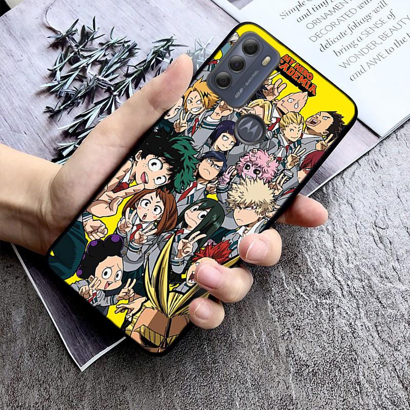 My Hero Academia Phone Case for Motorola Moto E32 E20 E40 G22 G52 G20 G30 G100 G60 G50 G10 GPure GStylus G9 One Action Macro